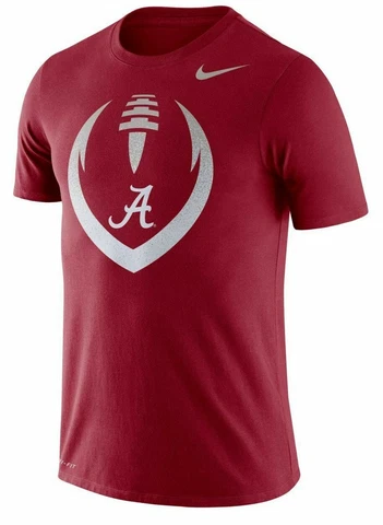 Alabama Crimson Tide Mens Nike Football Icon Dri-Fit Cotton T-Shirt - XL - NWT Cover