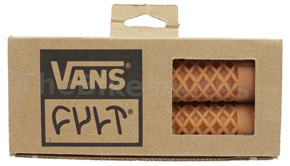 ODI Vans x Cult Flangeless BMX Grips Waffle Design Long 143mm Length Soft Bike - Image 1 of 1