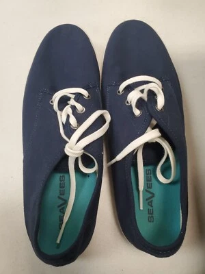 SeaVees Sixty Six Navy Low Top Canvas Lace Up Sneakers Men's Size 11 (F9B-2294) - Image 1 of 4