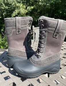 THE NORTH FACE SHELLISTA III MID US 7 Women's Waterproof Boot Brown Leather New - Picture 1 of 12