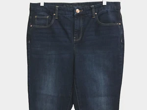 Chico's 1 entspricht Damengröße 8 Knöcheljeans so schlankmachend Girlfriend schmales Bein - Bild 1 von 6