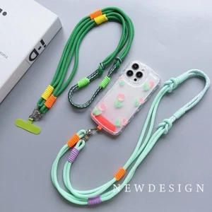 Korea Phone Lanyard Strap Adjustable Mobile Phone Neck Straps - Photo 1 sur 15