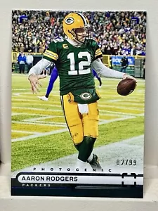 Panini Chronicles 2022 #PH-23 Aaron Rodgers azul fotogénico 02/99 - Imagen 1 de 3