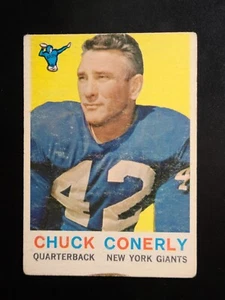 Topps Chuck Conerly New York Giants 1959 #65 en muy buen estado - Imagen 1 de 2