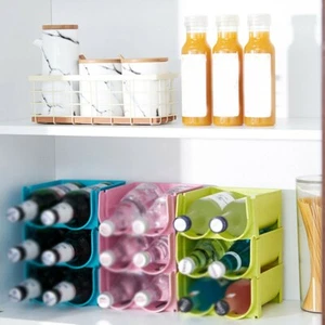 Refrigerator Storage Rack Wine Can Beverage Holder Organizer Home Kitchen - Picture 1 of 11