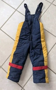 Kids Snow Suit Pants Size 4T Navy Blue Bib Overalls Boy/Girl - Picture 1 of 8
