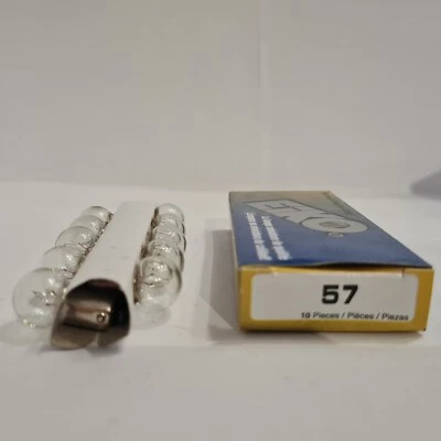 EIKO 57 12V 0.24A 2CP  G4.5 BA9s Light Bulb - Image 1 of 3