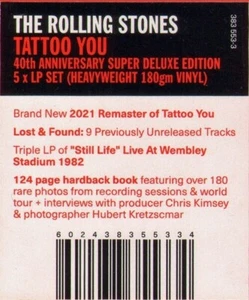 The Rolling Stones – Tattoo You ★★★★★ 5 Vinyl LP Box Set Schallplatten Sammlung - Bild 1 von 4