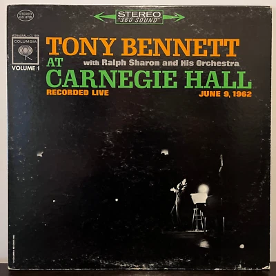 TONY BENNETT - At Carnegie Hall (1962) - 12" Vinyl Record LP - EX Foto 1 de 3