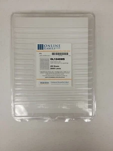 OL1245WS - White Gloss Laser - 0.88" Circle Labels 250 Sheets - Picture 1 of 1