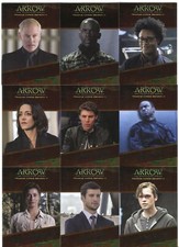 2017 Arrow Season 4 Character Bios Foil Parallel Chase Card Set CB1-9