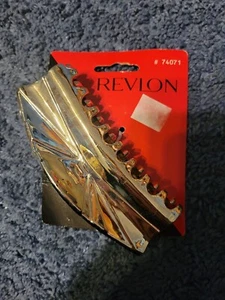Vintage 1996 Goody Revlon Hair Clip Gold -74071 - Picture 1 of 3