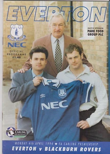 Programme / Programma Everton v Blackburn Rovers 04-04-1994 - Imagen 1 de 1