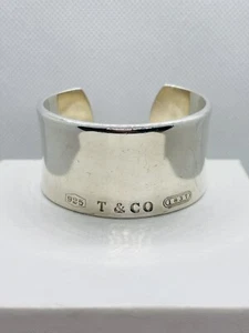 Tiffany & Co Sterling Silver 1837 Wide Cuff Bangle 84.9g 6” - Picture 1 of 14