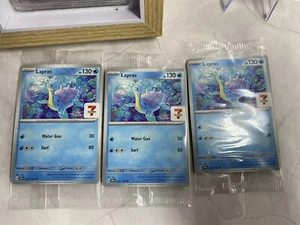 3 X 7/11 Lapras 031/142 Seven Eleven Asia Exclusive Promo SCR Pokemon Sealed - Picture 1 of 10