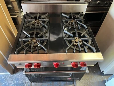 Estufa WOLF usada funcionando/4 quemadores, acero inoxidable 30" - modelo #A30I/AS30I Foto 1 de 4