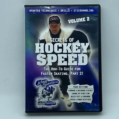 Robby Glantz's Secrets of Hockey Speed [Volume 2] DVD OOP 2003 Faster Skating - Image 1 of 4