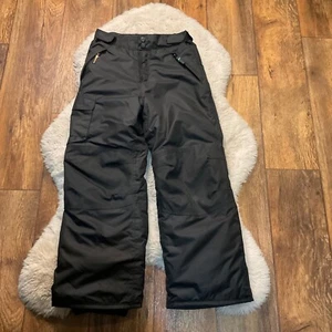 Champion Kids Snow Pants Black Size 8-10 Boys Girls Insulated Winer - Picture 1 of 9