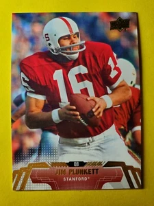 LEGEND JIM PLUNKETT #46 OAKLAND RAIDERS - STANFORD CARDINAL - 2014 UPPER DECK - Picture 1 of 3