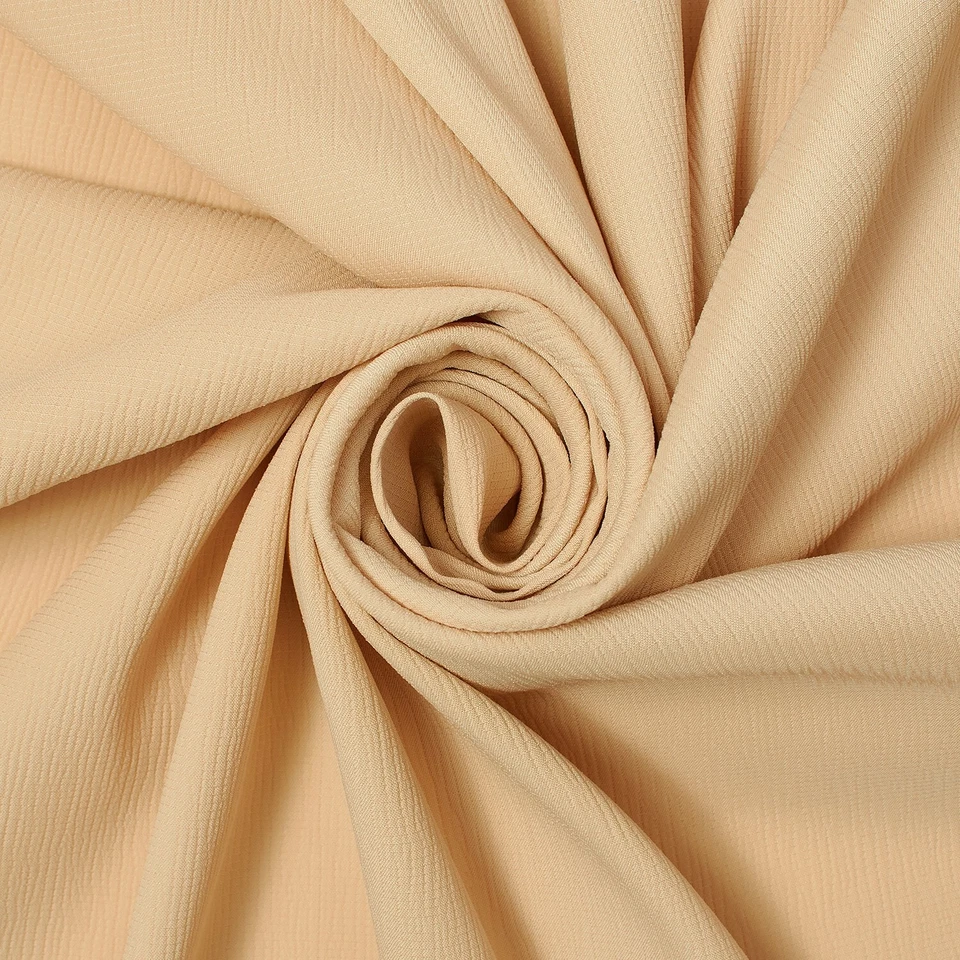 Tela de spandex de poliéster satinado elástico arrugado mate a rayas peso medio Foto 1 de 1