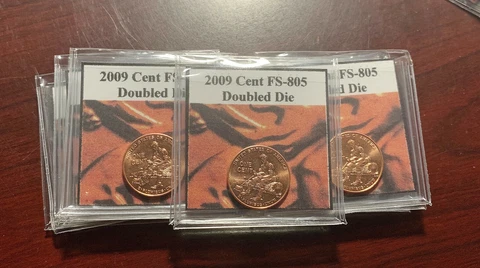 2009 FY 1c DDR FS-805 Gem BU Red Lincoln Cent, Double Die Rev. CPG Variety! Cover