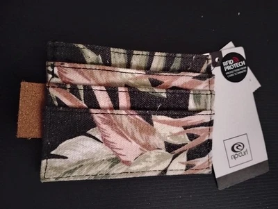 *RARE* Rip Curl Diamond Bay Credit Card Holder RFID Protection Wallet Money Slot - Image 1 of 2