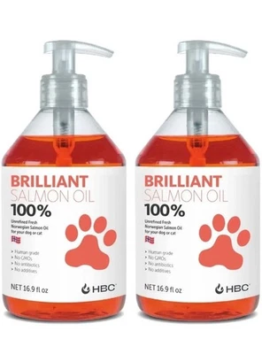 HOFSETH BIOCARE Salmon Oil for Dogs - Healthy Skin & Coat, Natural Norwegian Omega 3 Fish Oil...