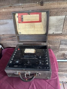 Vintage Weston Model 785 Industrial Circuit Tester In Original Wood Box - Picture 1 of 7