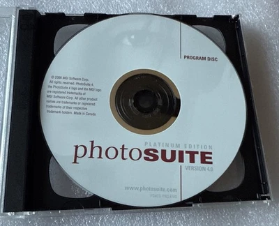 MGI PHOTOSUITE III Platinum Edition PC Windows 95/98/NT 4.0 #1 BEST SELLER Used - Image 1 of 4
