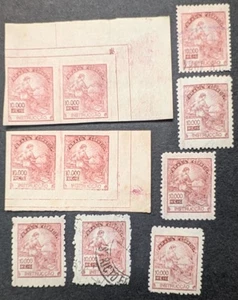EDW1949SELL : BRAZIL 1928 Scott #285 Scarce collection of 5 Diff perfs & 2 Proof - Picture 1 of 2