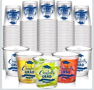 Nuogo 100 Pcs Disposable 2025 Graduation Party Shot Glass Bulk, 2.87oz... - Image 1 of 4