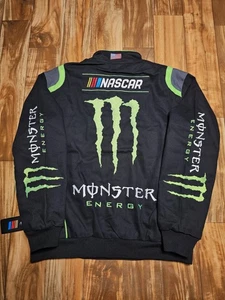 NEU Nascar Racing Monster Energy Drink Promo JH Design Jacke Mantel Größe Large - Bild 1 von 11