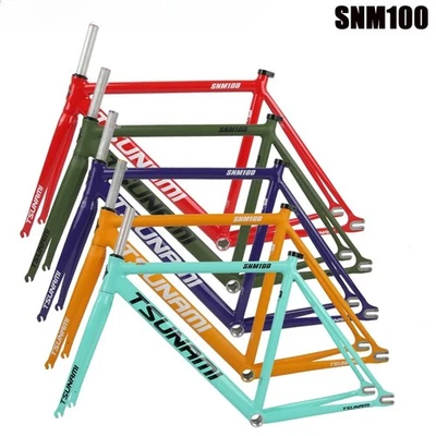 Bicycle Frame Fixed Gear 49cm 52cm 55cm 58cm Racetrack Frame Multi-Color Options - Image 1 of 4