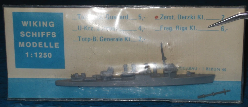 SU Zerstörer DERZKI ex CHELSEA, Wiking, 1:1250,  OVP - Bild 1 von 1