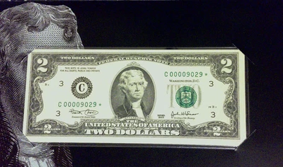 2003 $2 Star Note - PHILADELPHIA C ( Scarce 16k Mintage ) Low Serial Number ,UNC - Image 1 of 4