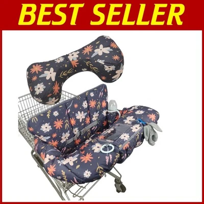 Funda Carrito de Compras Bebé, Protector Silla Alta, Azul Oscuro Foto 1 de 4