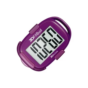 3DActive 3DFitBud 3D Pedometer Walking with Clip and Lanyard Plum New A420SPLM - Picture 1 of 7