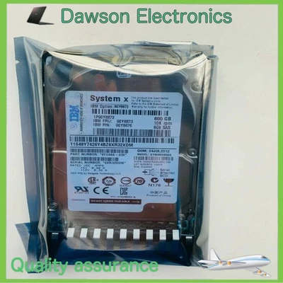 IBM 90Y8873 90Y8872 90Y8874 90Y8876 600GB 10K 6G 2.5" SAS G2HS HARD DRIVE - Image 1 of 4