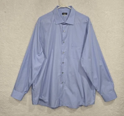 Van Heusen Men's Dress Shirt XL 17.5 34/35 Light Blue Regular Fit Flex Collar - Image 1 of 4