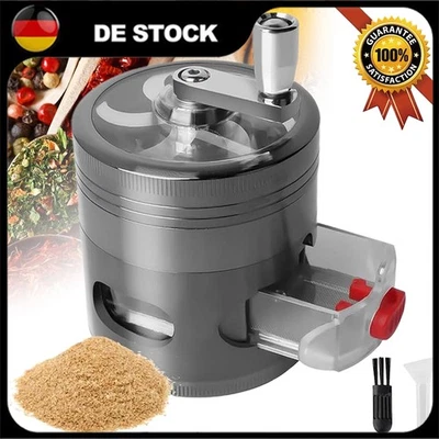 MARKENLOS Grinder Crusher Pollen Kräutermühle Mit Handkurbel Für Getrocknete Kräuter Spice