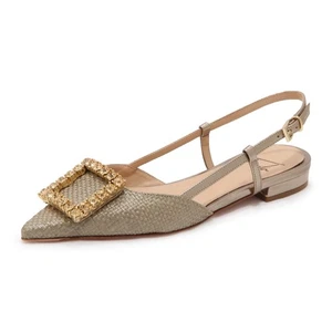 N8247 BALLERINA SLING-BACK DONNA ROBERTO FESTA LAVANDA WOMAN SHOES PLATINUM - Imagen 1 de 4