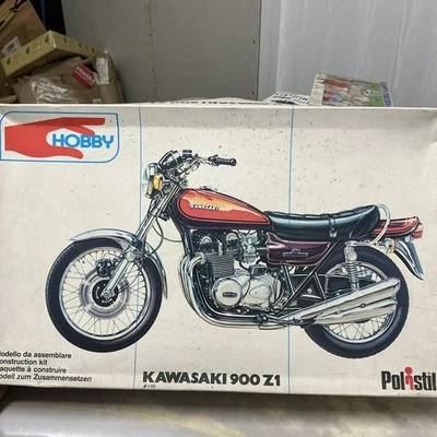 Polistil KAWASAKI 900 Z1 - NUOVO - Kit Da Montare 1/10 Hobby Moto Vintage 1976 - Immagine 1 di 4