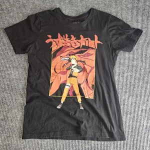 Naruto Shippuden Camicia Uomo Media Nera Anime Kurama Sasuke Grafica Tee Viz - Foto 1 di 8