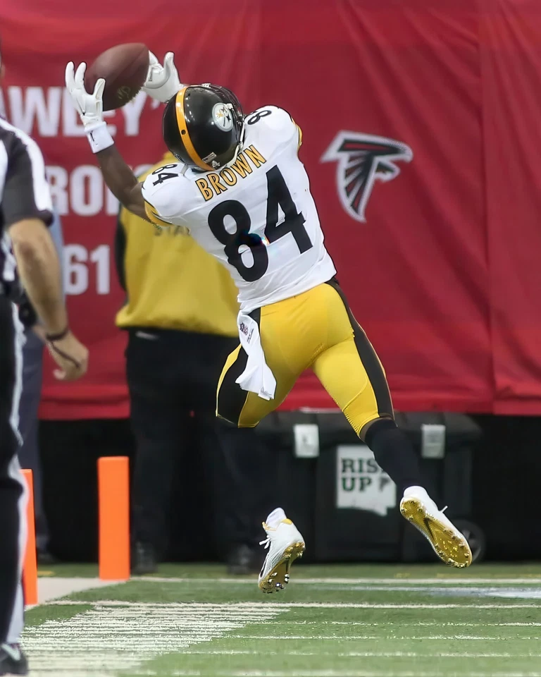 Impresión fotográfica brillante Antonio Brown #84 Pittsburgh Steelers NFL 8"X10" 12 Foto 1 de 1