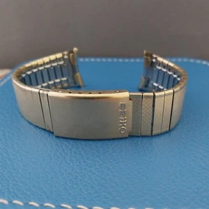 Seiko Stelux 10k Gold-Filled 18mm God Used Vintage Watch Band - Picture 1 of 9