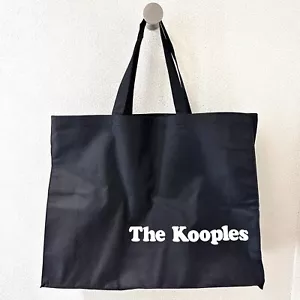 The Kooples Paris Re verwendbare Tragetasche 14x15" brandneu leichte schwarze Tasche Shop - Bild 1 von 6