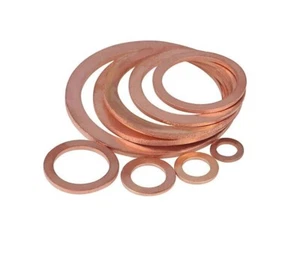 M14 x 20,0 x 1,5 metrische Kupfer Dichtscheiben Flachdichtringe Form A DIN 7603 - Bild 1 von 4
