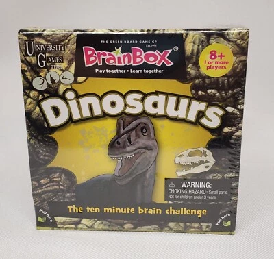 University Games Brani Box "Dinosaurs" Brain Challenge Card Game New Sealed - Image 1 of 4