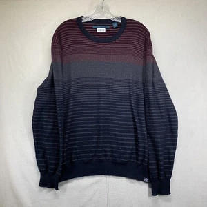 Perry Ellis Mens Sweater Pullover Size 2XL Colorful Cotton Model Blend Texture - Picture 1 of 14