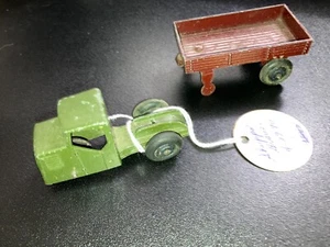 Meccano Dinky MECHANICAL HORSE & OPEN WAGON TRAILER #33 (non matching trailer) - Picture 1 of 5